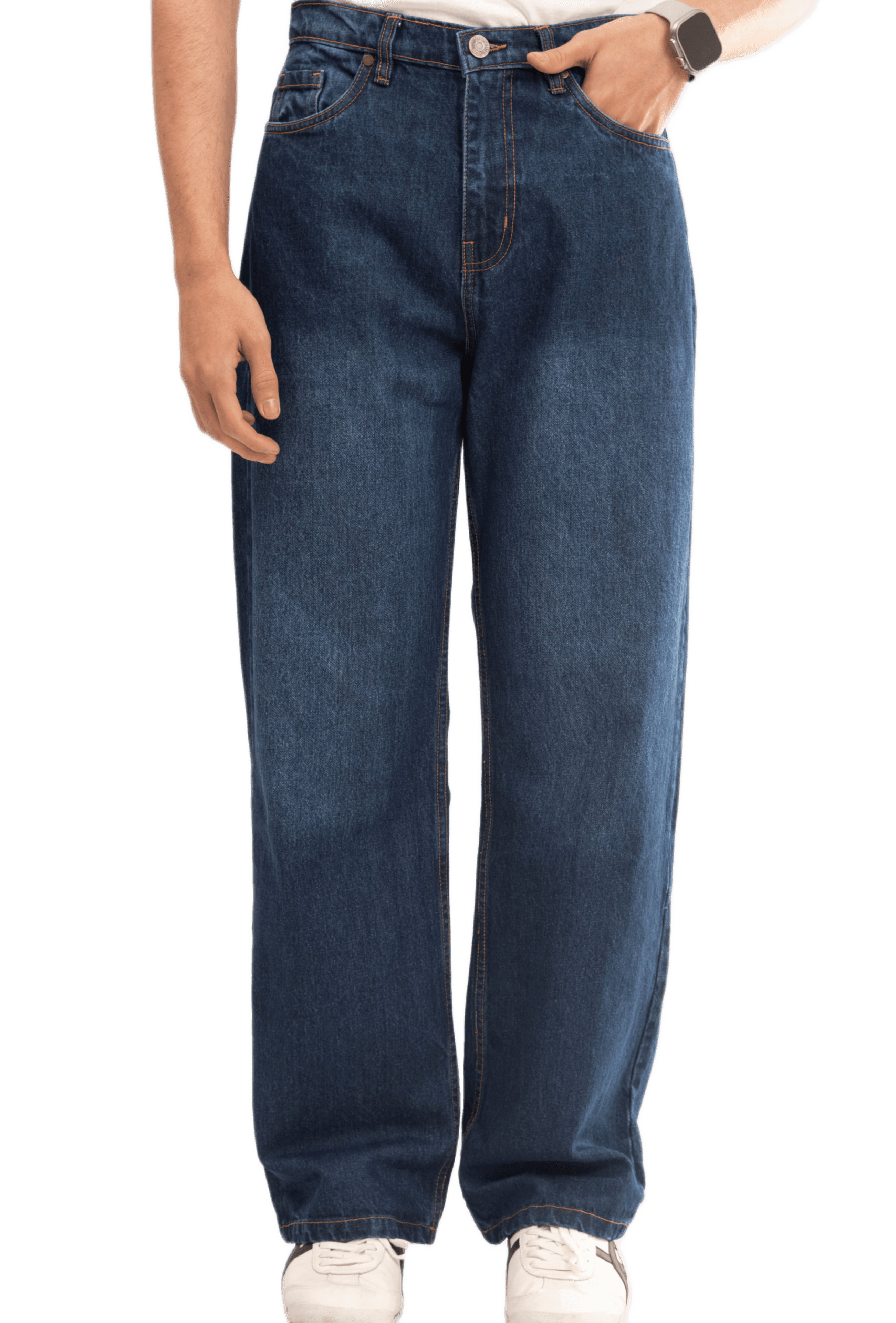 NOVASTILE Men's Classic Clean Distressed Denim Jeans — Jeans by Novastile