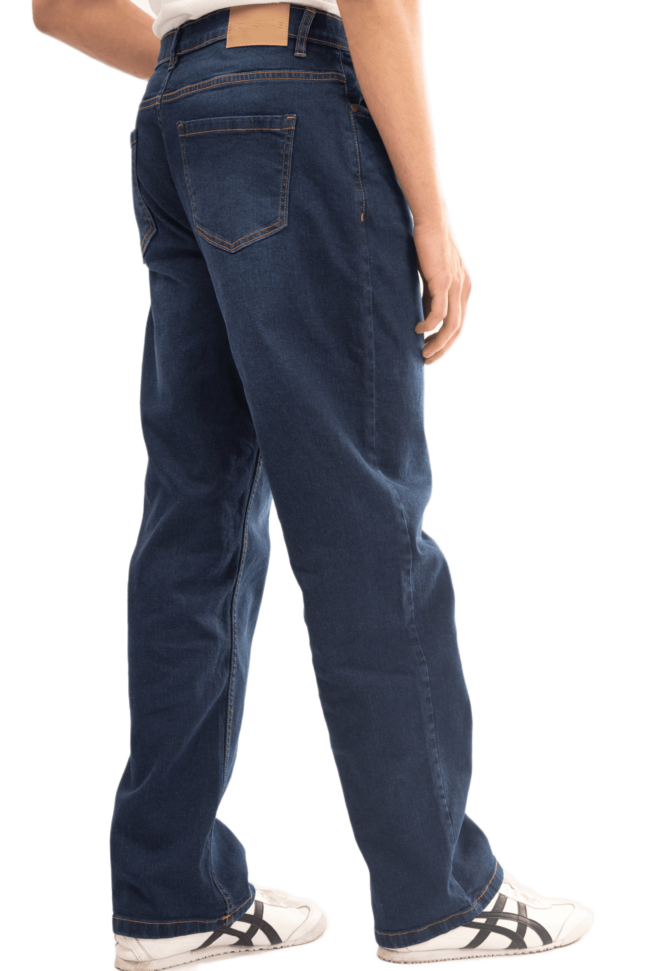 NOVASTILE Men's Distressed Relaxed Straight Fit Stretch Jeans — Jeans by Novastile — thumbnail 3