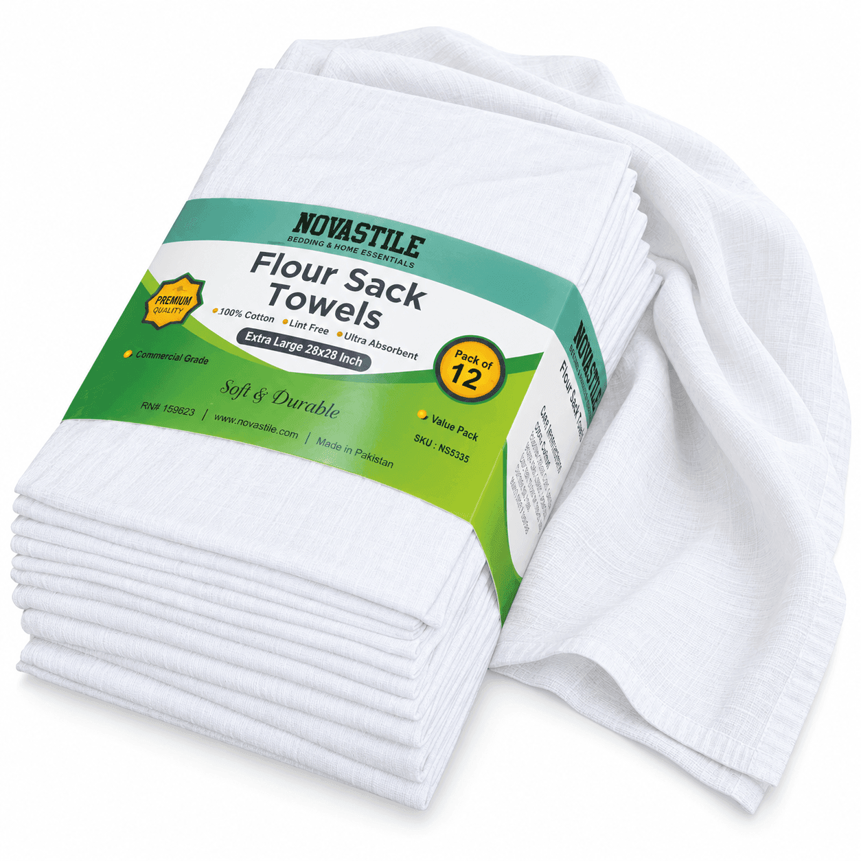 NOVASTILE Flour Sack Kitchen Towels — Flour Sack Towels by NOVASTILE