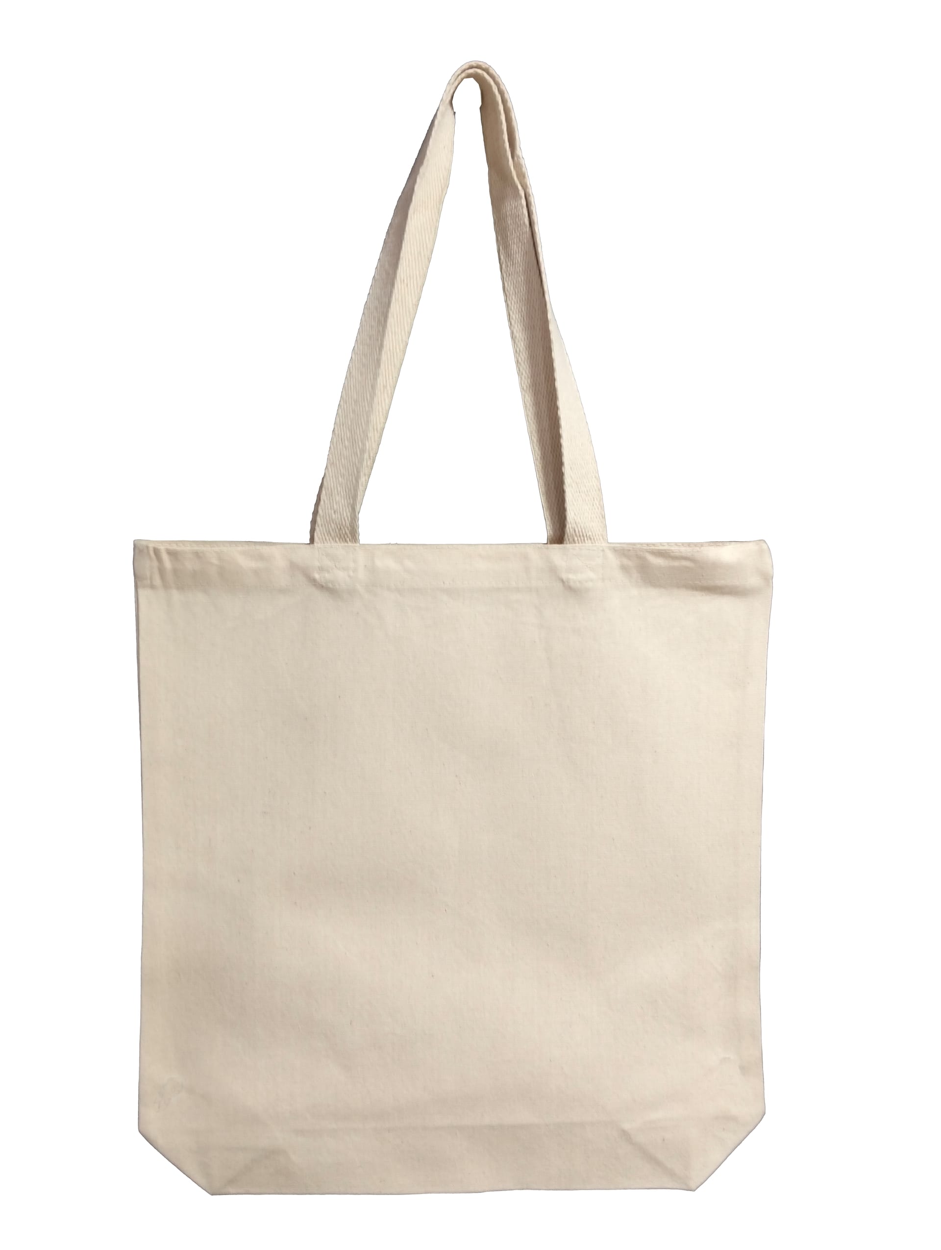 NOVASTILE Heavy Duty Canvas Tote Bag with Gusset β 15x16x3 alternate view β Tote Bags by Novastile