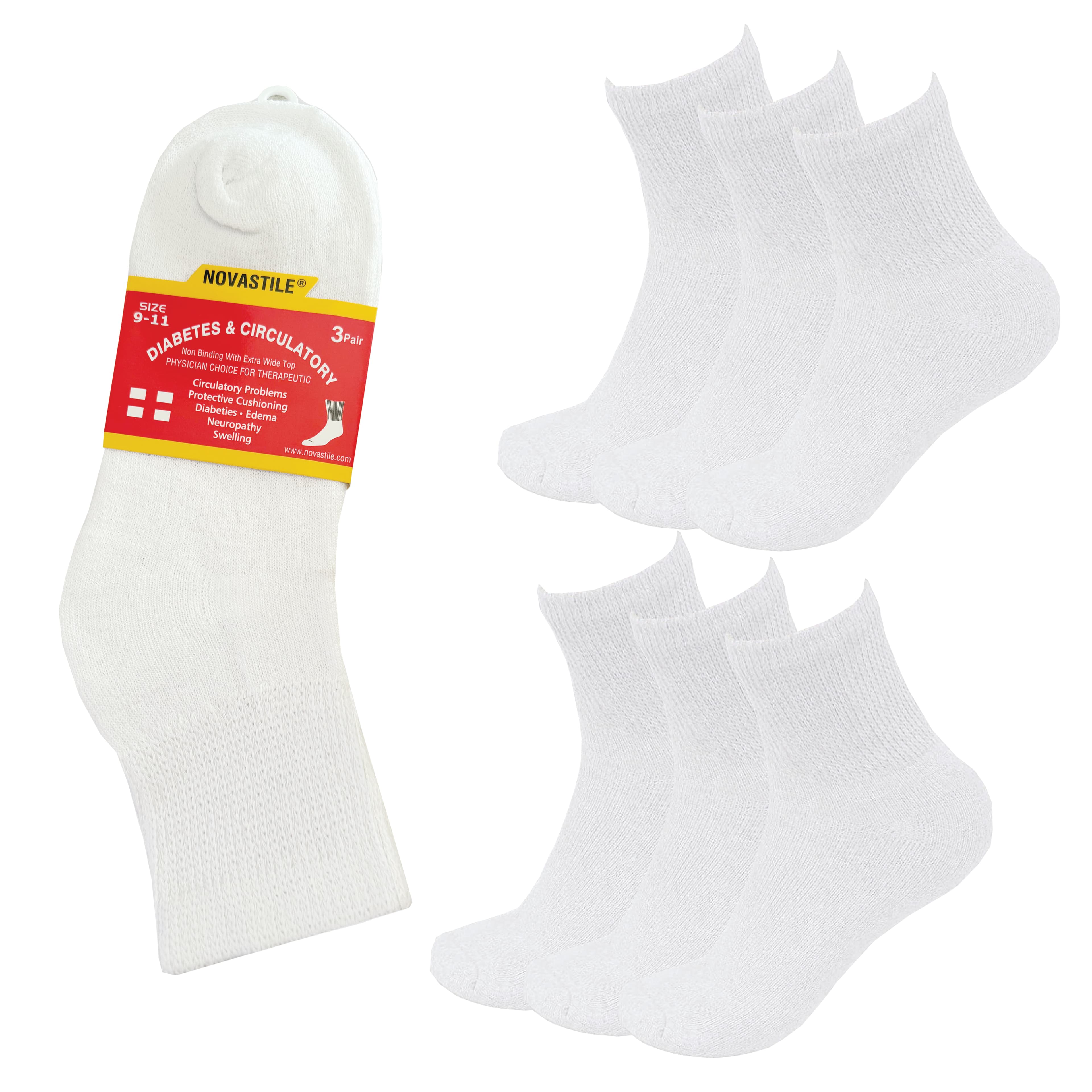 NOVASTILE Ankle Diabetic Socks for Men & Women alternate view β Socks by Novastile